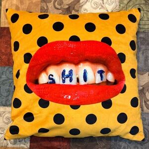 Seletti Toiletpaper Cushion Red Lips